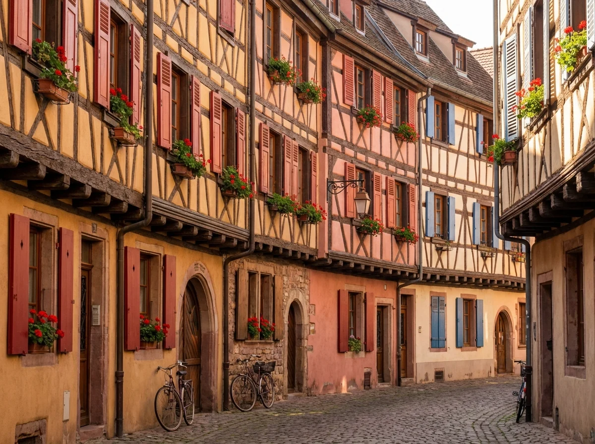 Photo d'une rue alsacienne