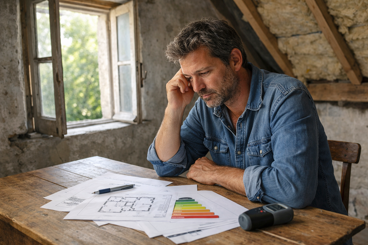 Rénovation thermique et ventilation naturelle dans une maison ancienne avec fenêtres ouvertes